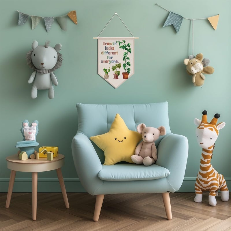 XFN Inspirational Nursery Therapy Office Classroom Wall Decor for Boys Girls Wall Hanging Pennant Flag Banner Calming Corner Bedroom Toddler Room Home Decor Wall Art Christmas Birthday Gifts - Image 4